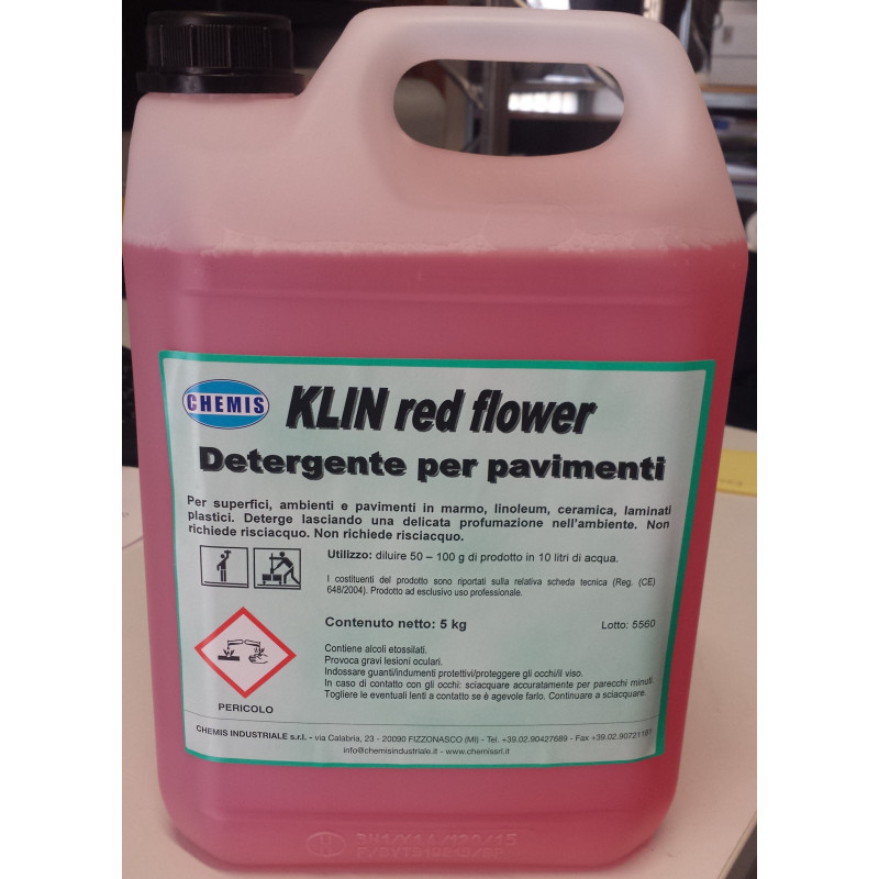 Detergente per pavimenti KLIN RED FLOWER