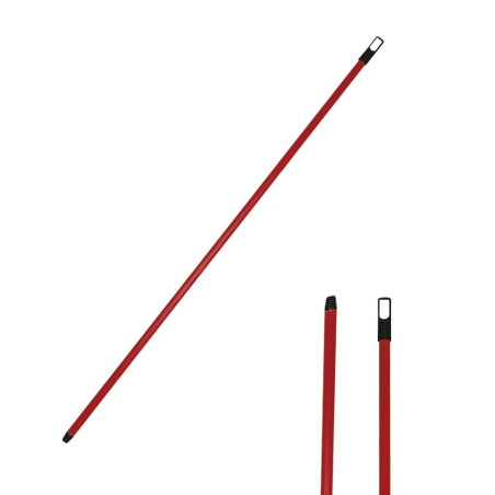 Manico per scopa in metallo a vite