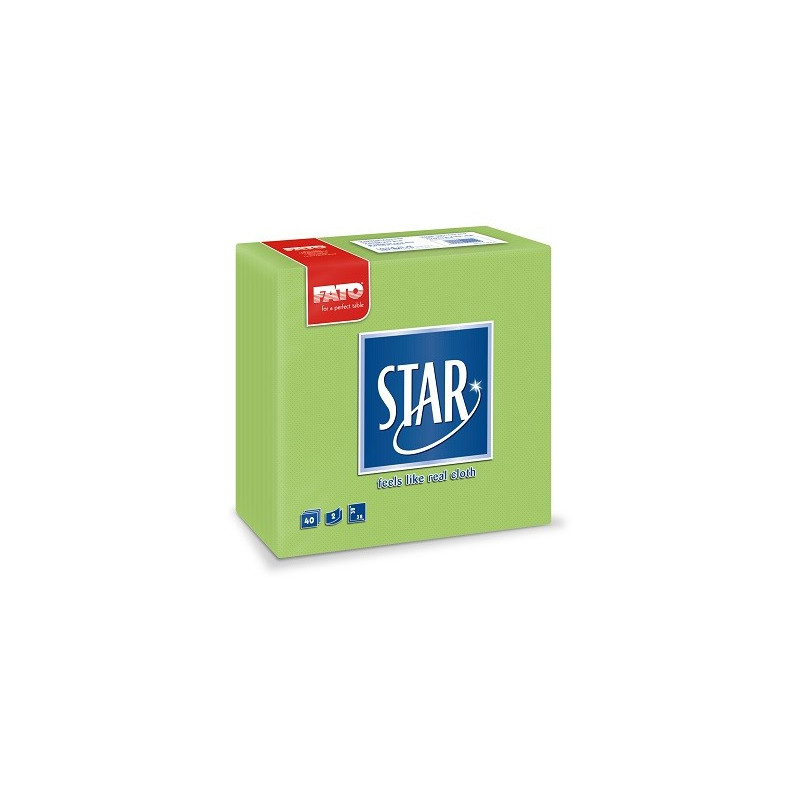 Tovaglioli 2 veli 38x38 conf. da 100pz Colorato Verde