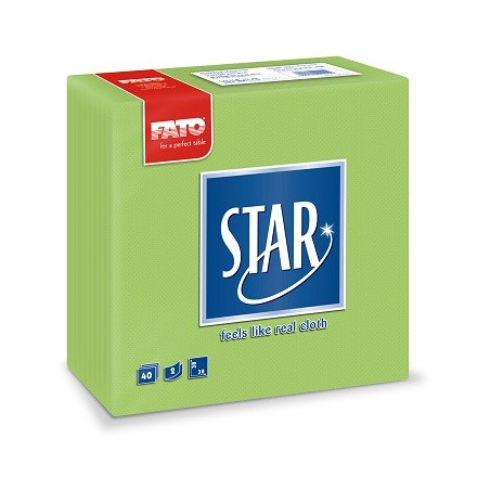 Tovaglioli 2 veli 38x38 conf. da 100pz Colorato Verde