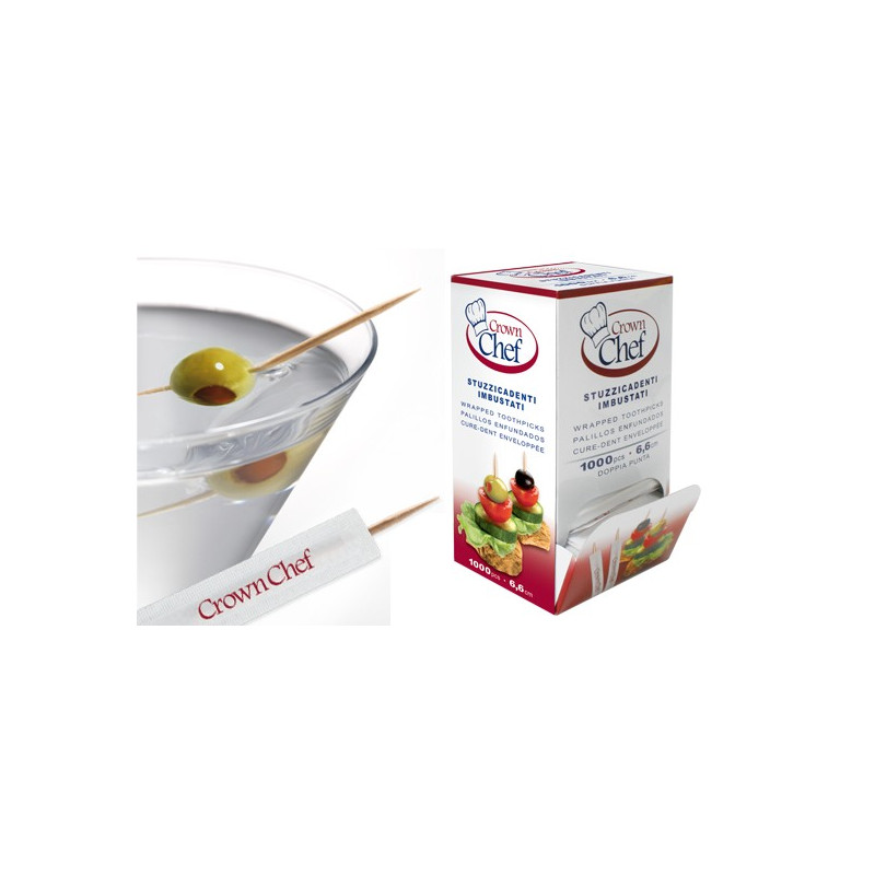 Stuzzicadenti Doppia punta conf. sing. 1000pz